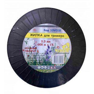 Ліска для тримера "кручений квадрат" 3 мм X 300 м ТМ "VIROK" 10V018 10V018 фото