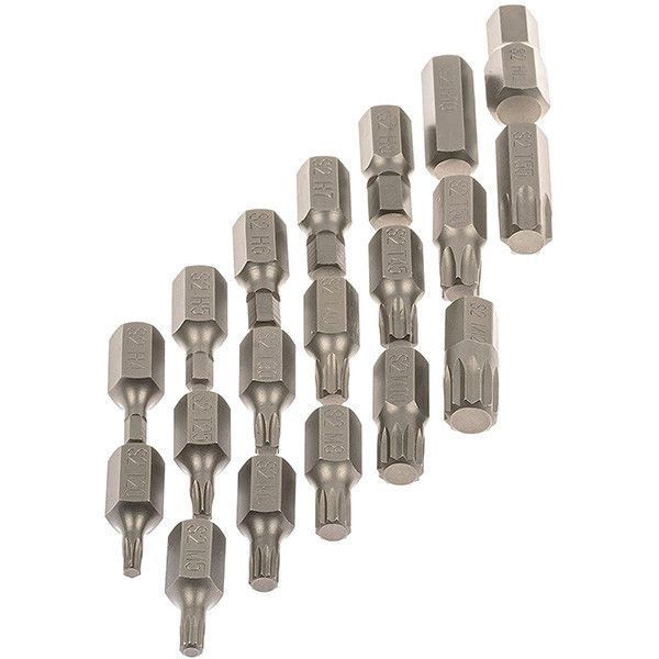 Набор бит IMBUS (HEX/TORX/ SPLINE) 1/2" / 3/8" 40 единиц в металлическом кейсе Vorfal V08071 V08071 фото