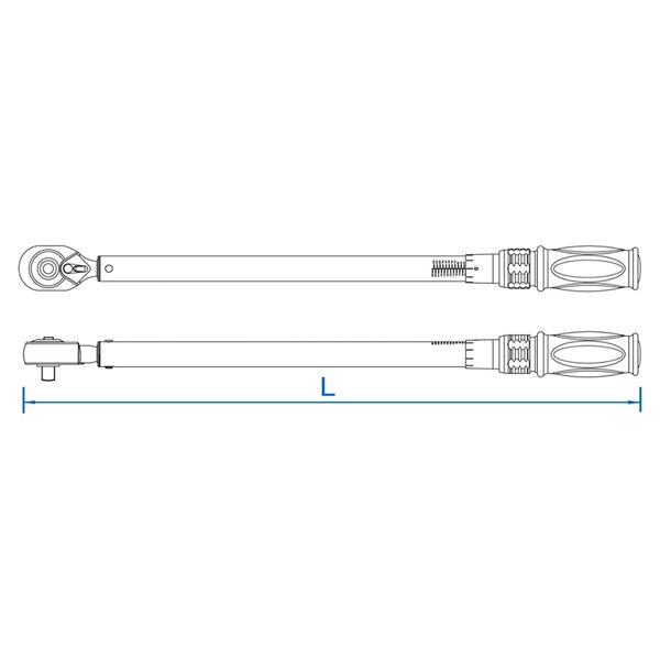 Ключ динамометрический 3/4" 200-1000 Нм двойная установка King Tony 34662-3DG 34662-3DG фото