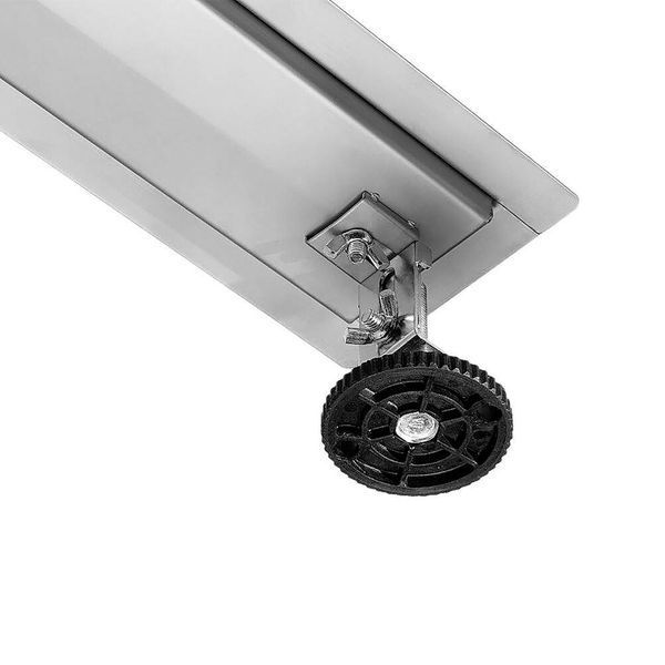 Трап напольный линейный из нержавеющей стали WET-DRY BLACK GLASS (60х 7х 2 см) сифон- 52 мм FALA 71614 71614 фото