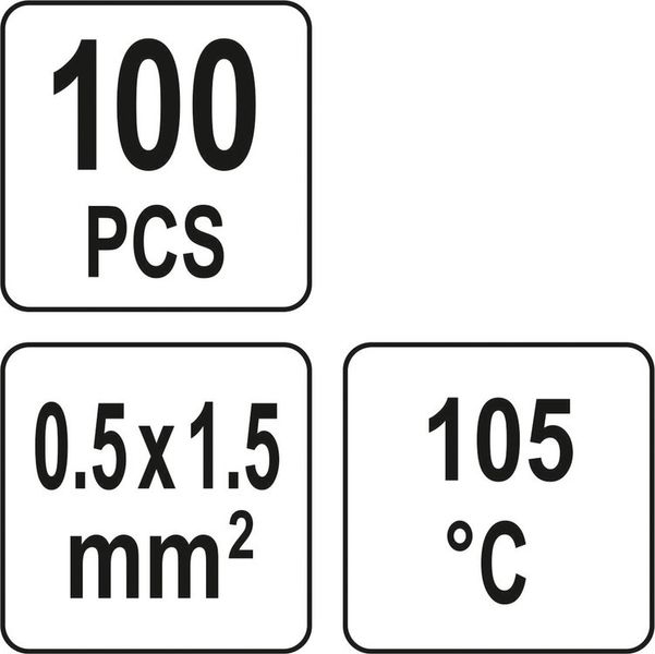 Кембрики термоусадочные при t≤ 105°C с припоем для проводников 0.5- 1,5 мм² Yato YT-81452 YT-81452 фото