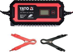 Зарядный сетевой прибор с LCD дисплеем 230В к аккумуляторам 6V-2А 12V-8А Yato YT-83001 YT-83001 фото