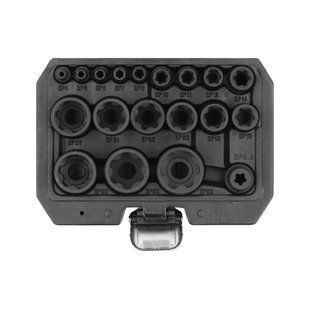 Набір головок торцевих TORX Plus (ЕP4-ЕP32) 1/4" / 3/8" / 1/2" 19 шт. Yato YT-05197 YT-05197 фото