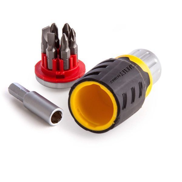 Отвертка реверсивная Stubby с шестью сменными битами STANLEY FMHT0-62688 FMHT0-62688 фото