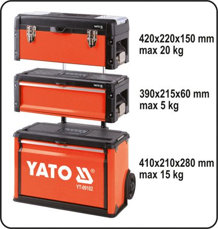 Инструментальная тележка на колёсах YATO YT-09102 YT-09102 фото