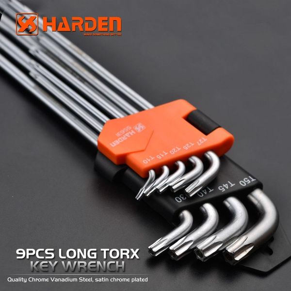 Набір шестигранників екстрадовгих Torx 9 од. Harden Tools 540607 540607 фото