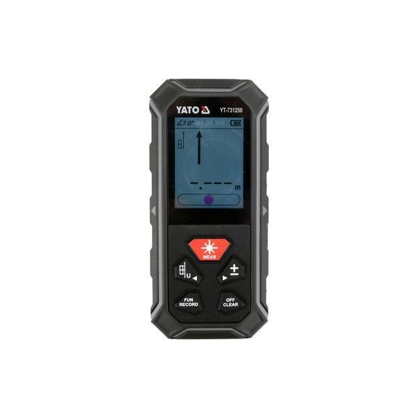 Дальномер лазерный 2 направляющий LCD дисплей (дальность 2х 100м) погрешность &plusmn;2мм (питание аккумулятор 3.7В /850мАГод) Yato YT-731250 YT-731250 фото
