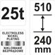 Домкрат гидравлический бутылочный 25 т 240-510 мм YATO YT-17075 YT-17075 фото 4