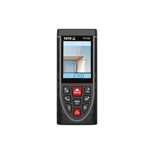 Далекомір лазерний з LCD- дисплеєм (дальність 120м) похибка &plusmn;2 мм (живленння від акумулятора 3.7 В 2 АГод) Yato YT-73128 YT-73128 фото