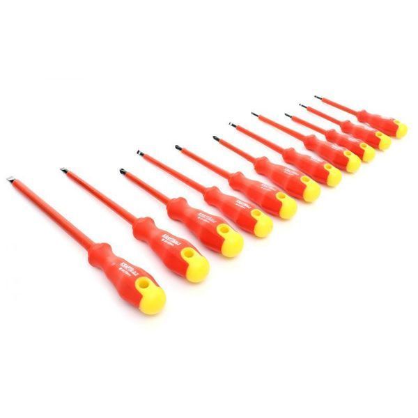 Набор отверток изолированных диэлектрических 11 шт. в кейсе Kraft & Dele KD10333 KD10333 фото