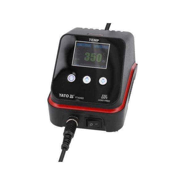 Паяльная станция сетевая 110-230 V (192 Вт) t&deg;= 90-500&deg;С (жало тип C245) LCD табло Yato YT-82463 YT-82463 фото
