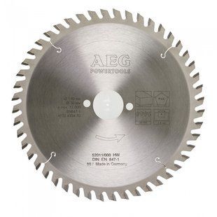 Диск пильный по дереву и пластику 190 X 30 X 2.8 мм/48 зубов AEG 4932430470 4932430470 фото
