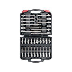Набір біт впресованих у головку 1/2" TORX (T20-T70) l= 55-200 мм 32 ел. Yato YT-77541 YT-77541 фото