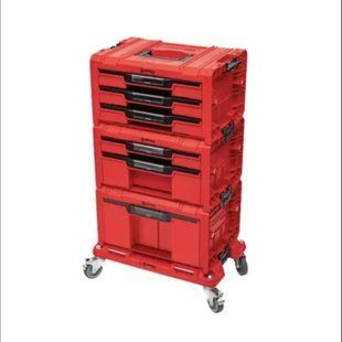 Набір ящиків PRO RED Drawer Workshop SET 6, 2.0 RUHD мобільна шафа (525 x 345 x 885 мм) QBRICK SYSTEM&nbsp;Z260370PG003 Z260370PG003 фото