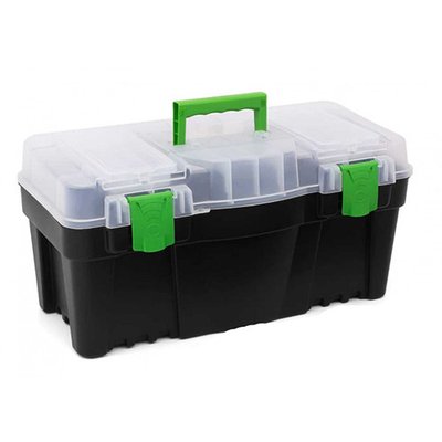 Ящик для інструменту з органайзером пластиковий GREEN BOX 25" (597 Х 285 Х 320 мм) ТМ "VIROK" 79V225 79V225 фото