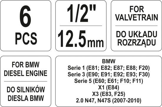 Фіксатор газорозподільної системи двигунів авто групи BMW YATO YT-06018 YT-06018 фото