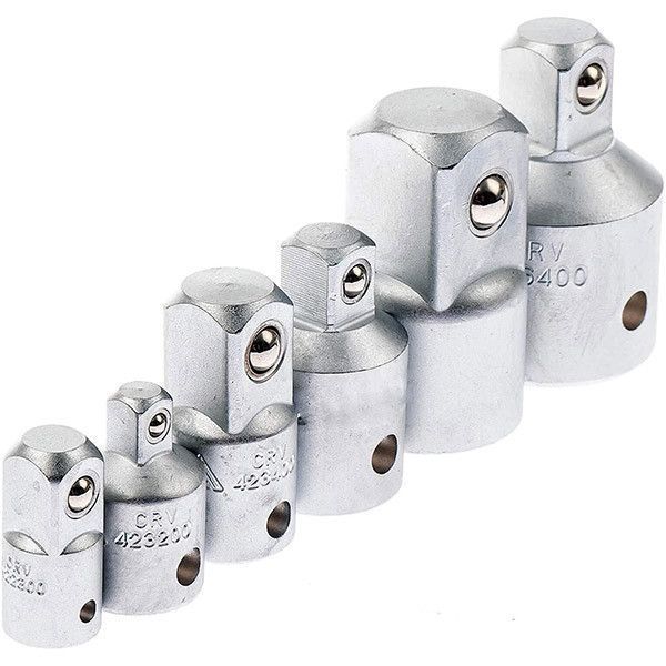 Набір перехідників 1/4&Prime; 3/8&Prime; 1/2&Prime; 3/4&Prime; 6 шт. Vorfal V08030 V08030 фото
