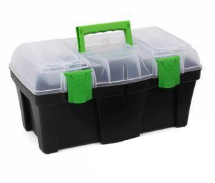 Ящик для инструментов с органайзером GREEN BOX 18" 458 Х 257 Х 227 мм "TM VIROK" 79V218 79V218 фото