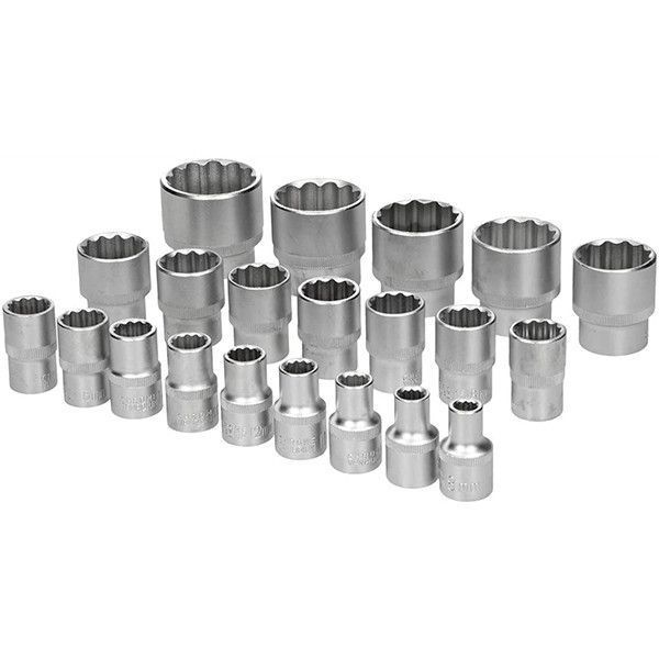 Набір торцевих дванадцятигранних головок 1/2" (8-36 мм) 21 шт. Vorfal V08053 V08053 фото