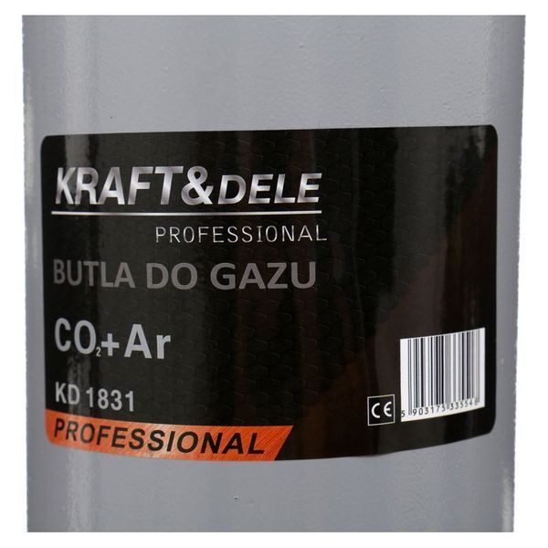 Порожній газовий балон 8 л для суміші AR і CO₂ Kraft & Dele KD1831 KD1831 фото