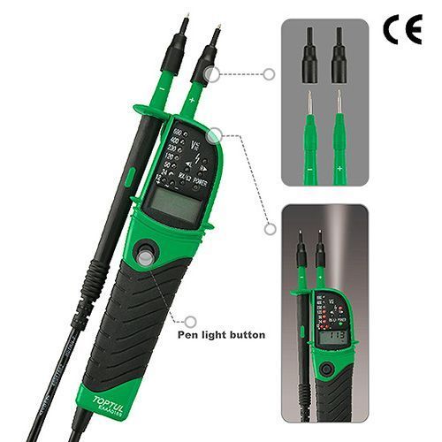 Тестер напруги мультифункціональний з цифровим дисплеєм 12~690V AC/DC TOPTUL EAAA0169 EAAA0169 фото