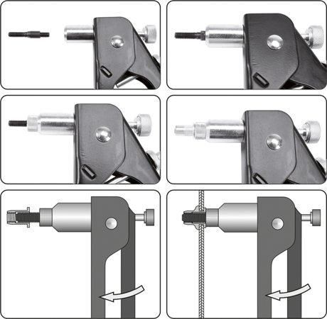 Заклепочник для різьбових заклепок М3-М6 VOREL 70270 70270 фото