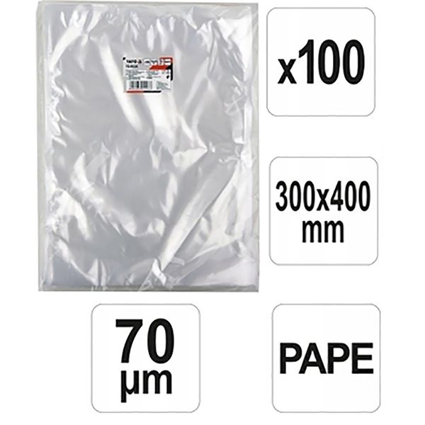 Пакеты для вакуумной упаковки 300х400 мм 100 шт. Yato YG-09334 YG-09334 фото