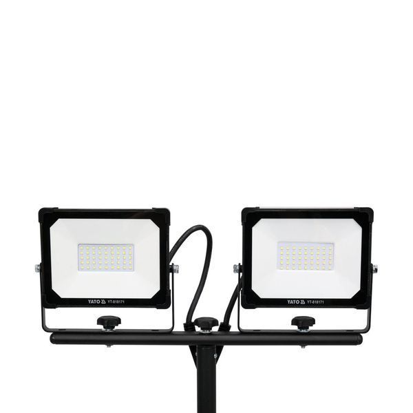 Прожектори зі SMD-діодним випромінюванням 2 x 30 Вт/230 В (2 x 2850 Lm) на штативі h = 0.6-1.22 м Yato YT-818171 YT-818171 фото