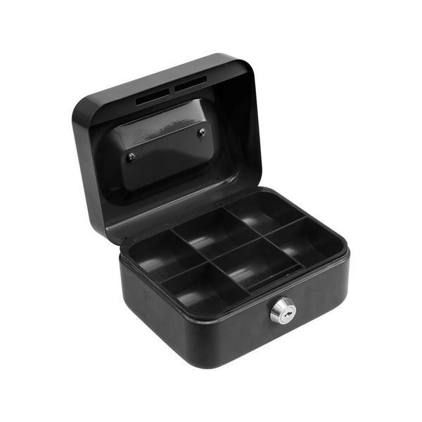 Ящик для денег с замком (2 ключа) черный (150х 120х 80 мм) Vorel 78620 78620 фото