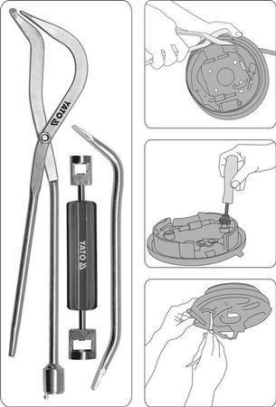 Набір інструментів для гальм 3 шт Yato YT-0684 YT-0684 фото