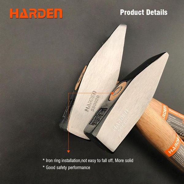 Молоток с деревянной ручкой 0,8 кг Harden Tools 590018 590018 фото