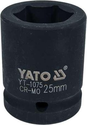 Головка торцевая шестигранная ударная 3/4" (М= 25 мм/L= 50 мм) YATO YT-1075 YT-1075 фото