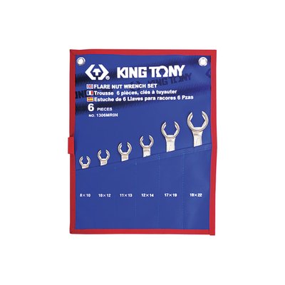 Набор ключей разрезные 6 шт. 8-22 мм King Tony 1306MRN 1306MRN фото