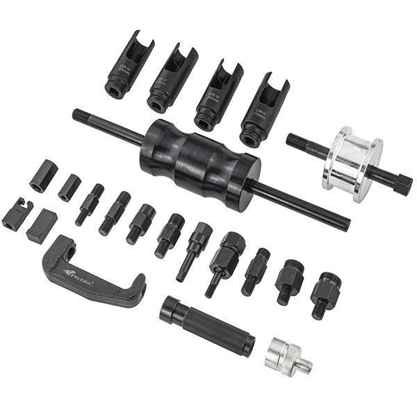 Профессиональный инерционный съемник дизельных форсунок BOSCH/ DELPHI/ DENSO/ SIEMENS 20 предметов Falcon F05414 F05414 фото
