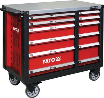 Шкаф-тележка инструментальный с 12 ящиками на колесах YATO YT-09003 YT-09003 фото