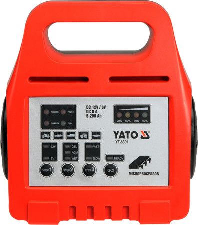 Зарядное устройство 6/12V 8А 5-200AH YATO YT-8301 YT-8301 фото