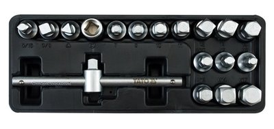 Комплект насадок для сливной пробки 3/8" YATO YT-0599 YT-0599 фото