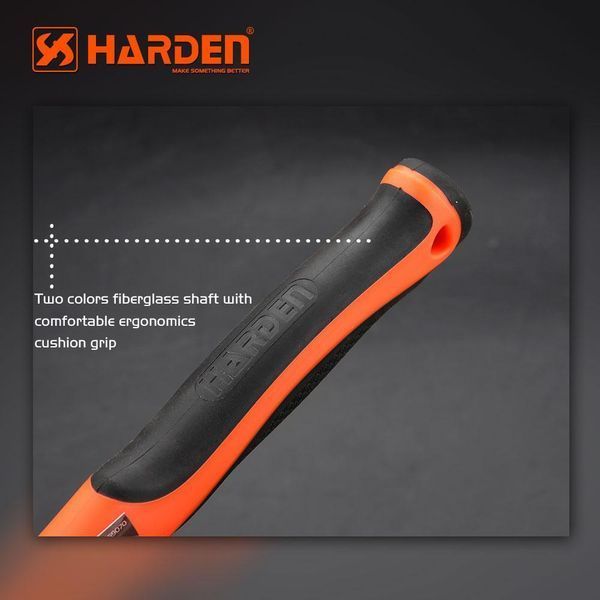 Молоток професійний з ручкою з фібергласу 0,8 кг Harden Tools 590038 590038 фото