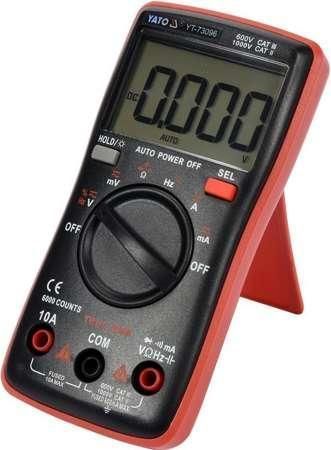 Мультиметр TRUE RMS електричних параметрів YATO з LCD-цифровим діапазоном 6000 Yato YT-73096 YT-73096 фото