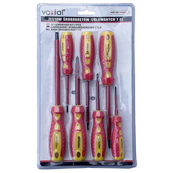 Набор диэлектрических отверток 7 ед. Vorfal V08009_2 V08009_2 фото