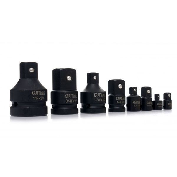 Набір ударних перехідників (1/4" / 3/8" / 3/4" / 1.2" / 1") 8 шт. Kraft & Dele KD11760 KD11760 фото