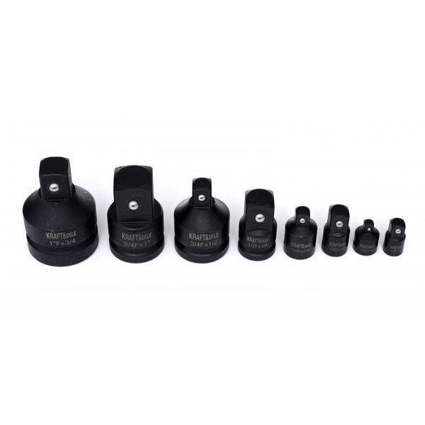 Набір ударних перехідників (1/4" / 3/8" / 3/4" / 1.2" / 1") 8 шт. Kraft & Dele KD11760 KD11760 фото