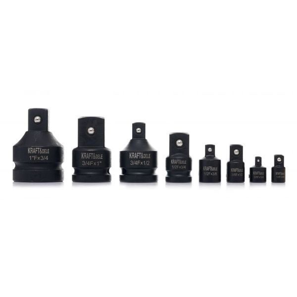Набір ударних перехідників (1/4" / 3/8" / 3/4" / 1.2" / 1") 8 шт. Kraft & Dele KD11760 KD11760 фото