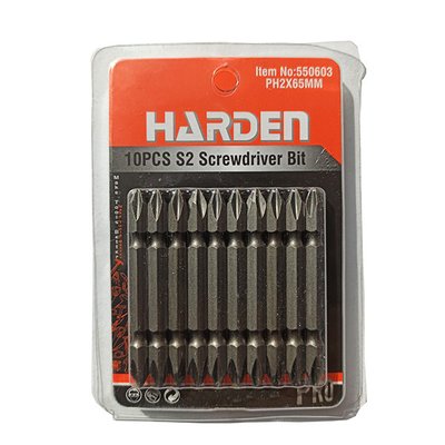 Набор двухсторонних отверточных бит PH2X65mm Harden Tools 550603 550603 фото