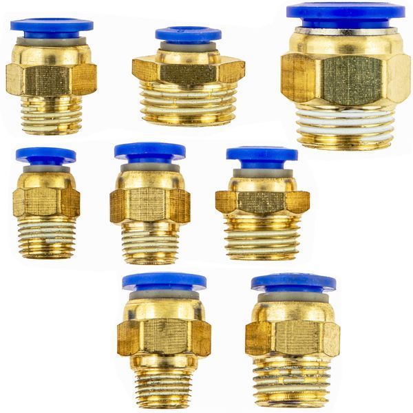 Набір швидкороз'ємних з'єднань (пневматичних) 1/2&Prime; / 1/4&Prime; / 1/8&Prime; (4-16 мм) 72 од. Vorfal V09080 V09080 фото