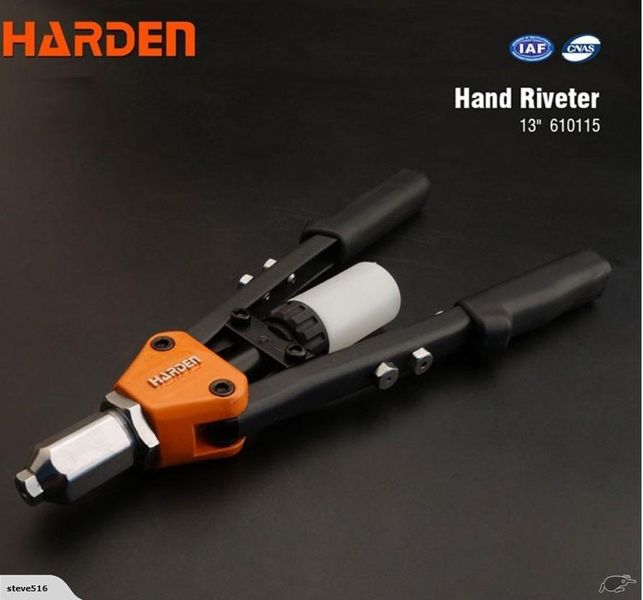 Промышленный ручной рычажный заклепочник 13" 2.4 - 6.4 мм Harden Tools 610115 610115 фото
