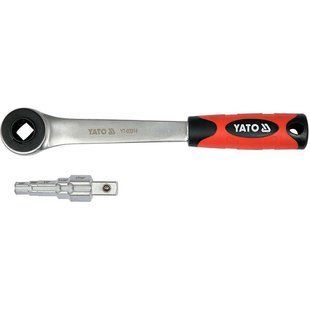Ключ ступенчатый с трещоткой квадрат 1/2" для головок 3/8"/29/68"/1/2"/21/32"/27/32" Yato YT-03314 YT-03314 фото