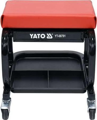 Табурет на колесах для майстерні з ящиком YATO YT-08791 YT-08791 фото