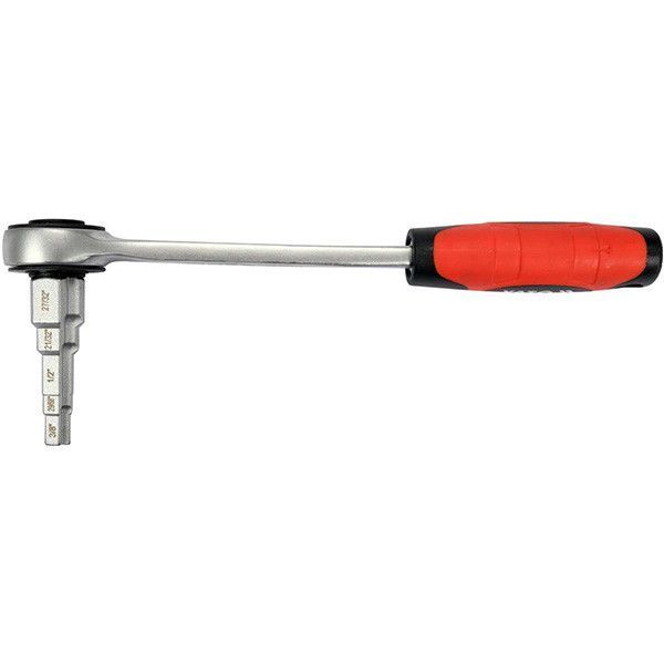 Ключ ступінчастий з тріскачкою квадрат 1/2" для головок 3/8"/29/68"/1/2"/21/32"/27/32" Yato YT-03314 YT-03314 фото