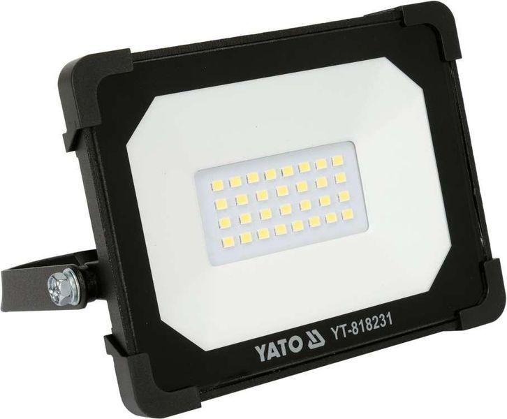 Прожектор із SMD-діодним випромінювачем 20 Вт (230 В) 1900 Лм/ 30 діодів (140x 124.5x 32 мм) Yato YT-818231 YT-818231 фото